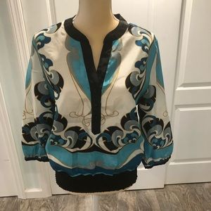 3/4 Sleeve Pattern Blouse